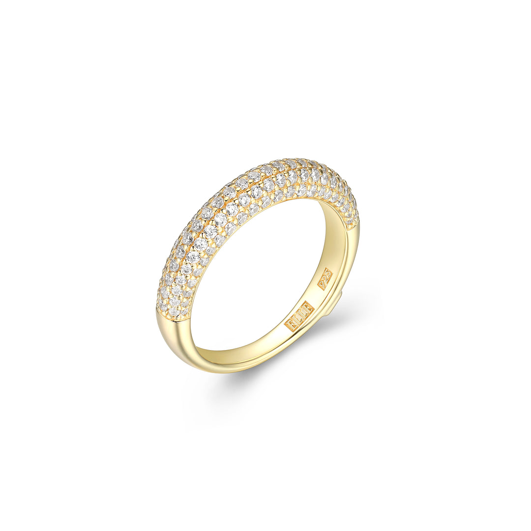 ELLE "Stardust" Gold Plated Sterling Silver Ring