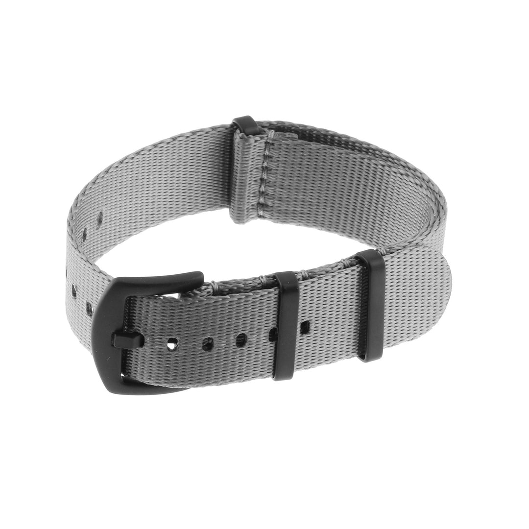 Seat belt nato strap grey with