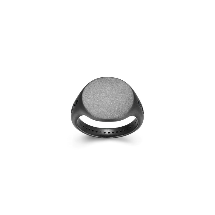 ETHOS "Black Ice" Black Sapphires Ring