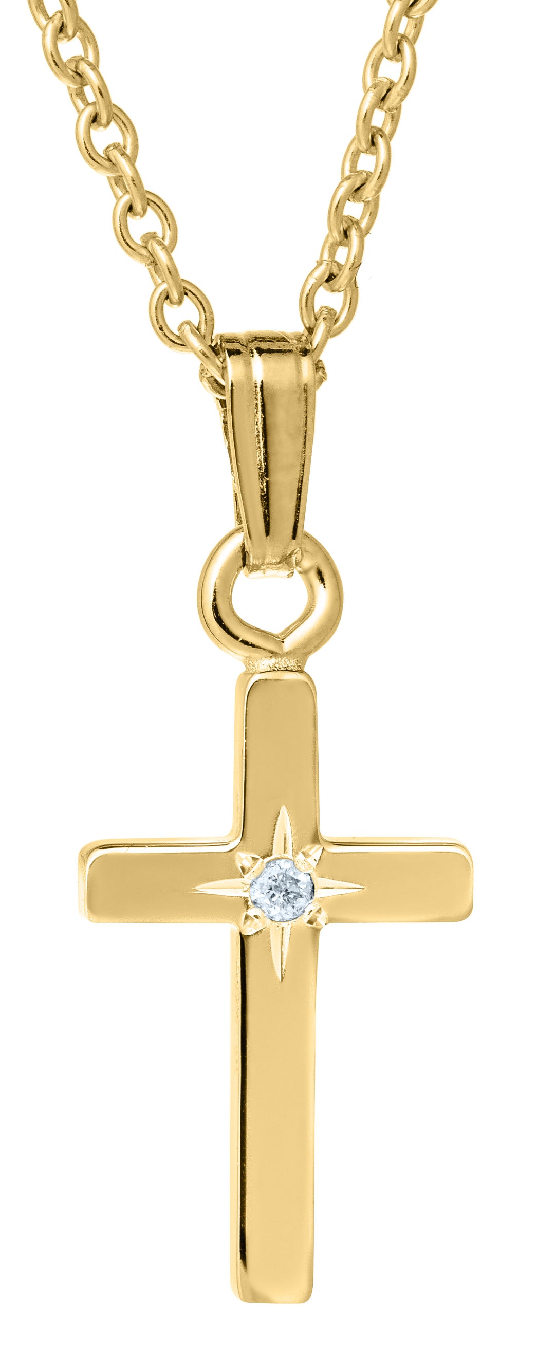 14K Gold Filled Child's Cross Pendant