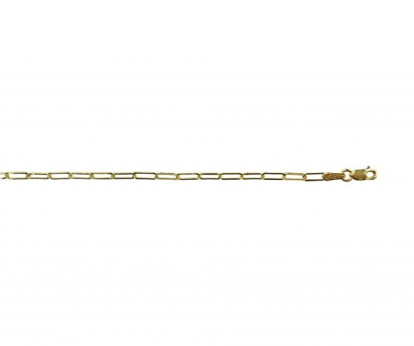 10 karat yellow gold paperclip