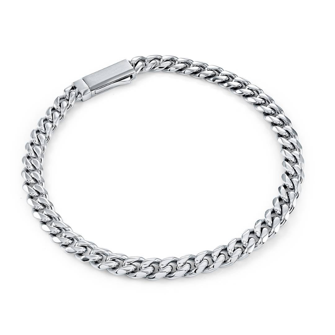 Key Clasp 4.6MM Curb Link Bracelet