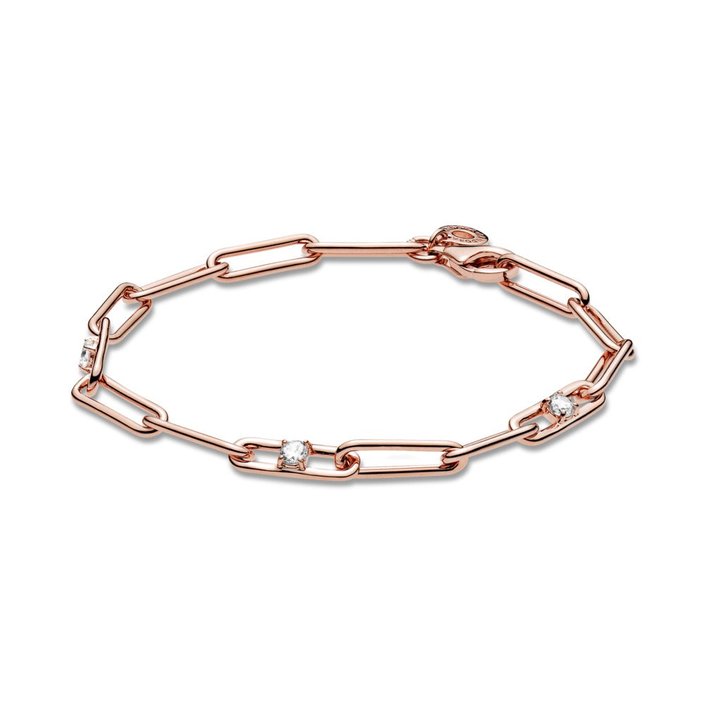 FINAL SALE - Pandora Link Chain & Stones Bracelet