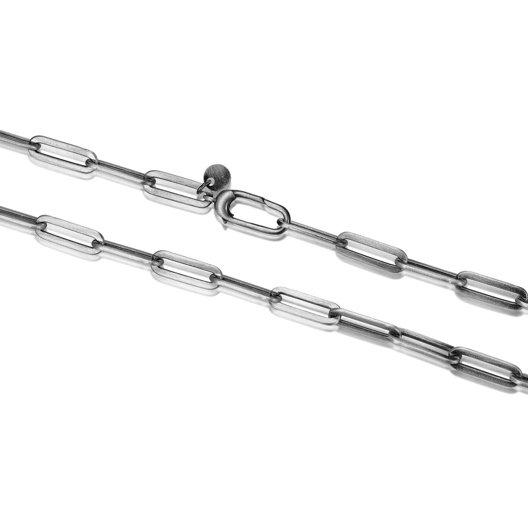 ETHOS Gun Metal Silver Chain