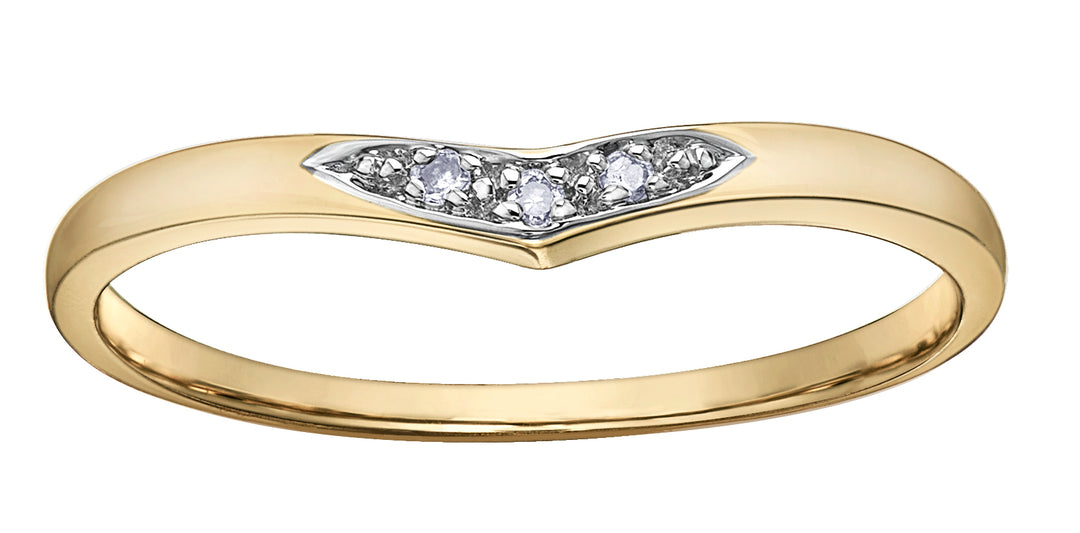 Chi Chi 10K Chevron Diamond Band