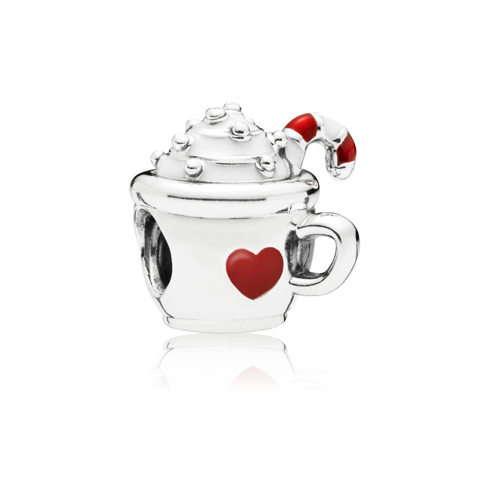 FINAL SALE - Pandora Moments Cocoa & Candy Cane Charm