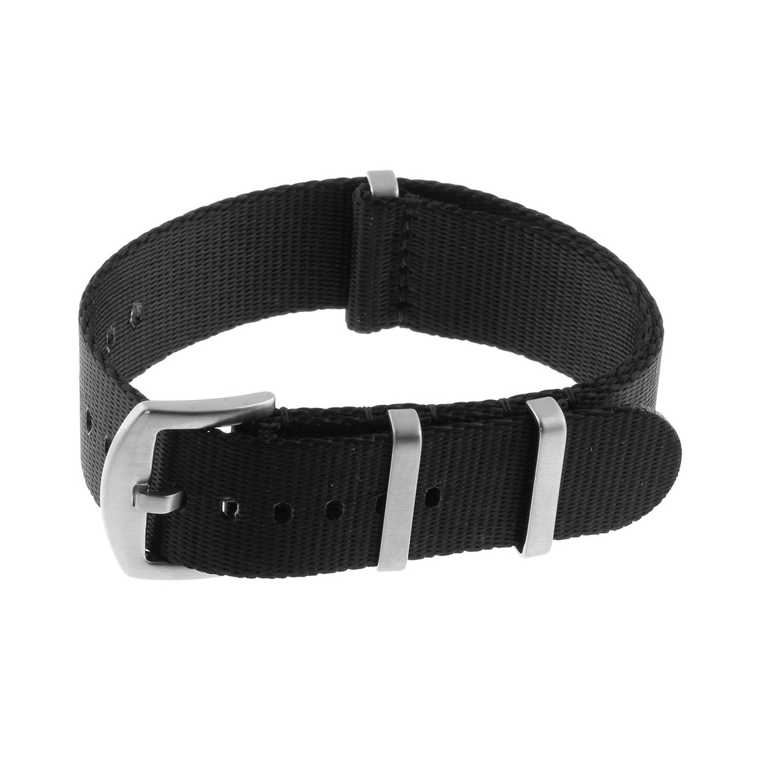 Seat belt nato strap black 18m