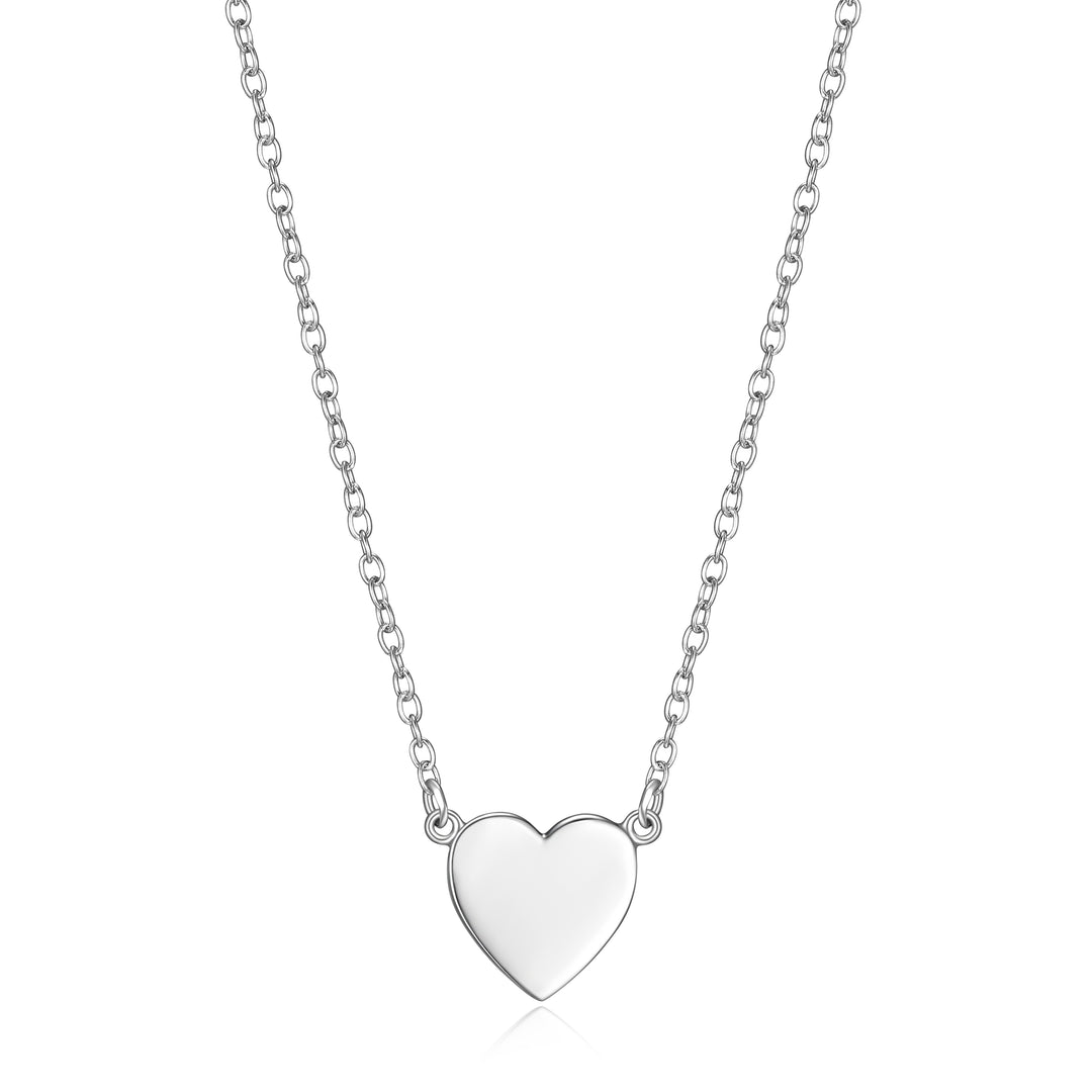Reign sterling silver heart necklace