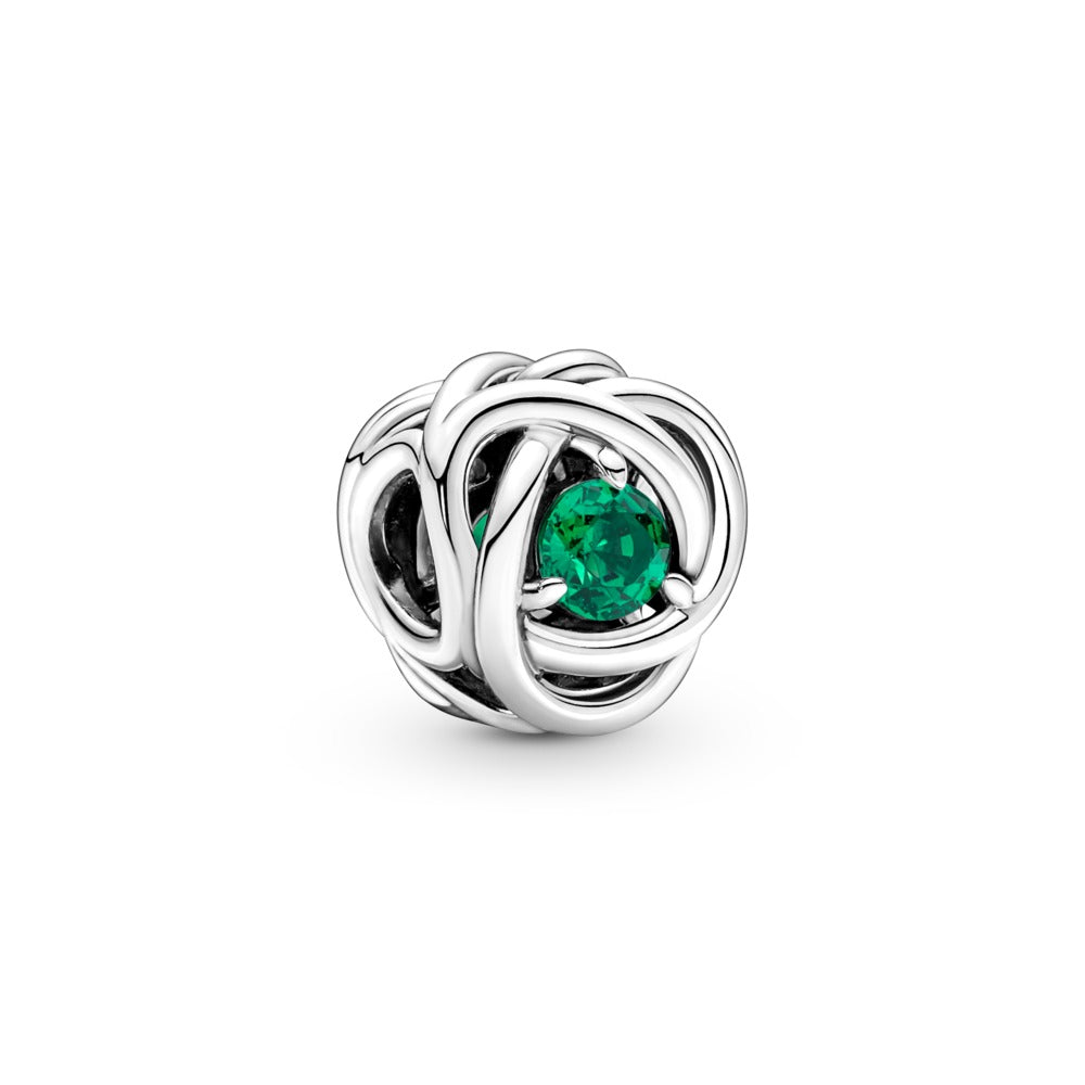 FINAL SALE- Pandora May Green Eternity Circle Charm