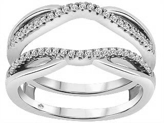 14 Karat Jacketed Diamond Band, 0.23 TDW