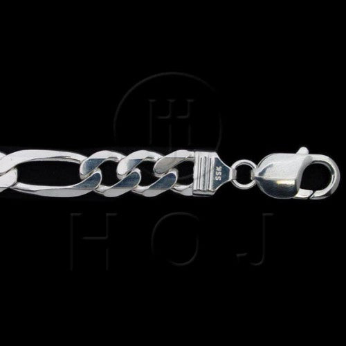 Sterling Silver Figaro Link Chain, 20"