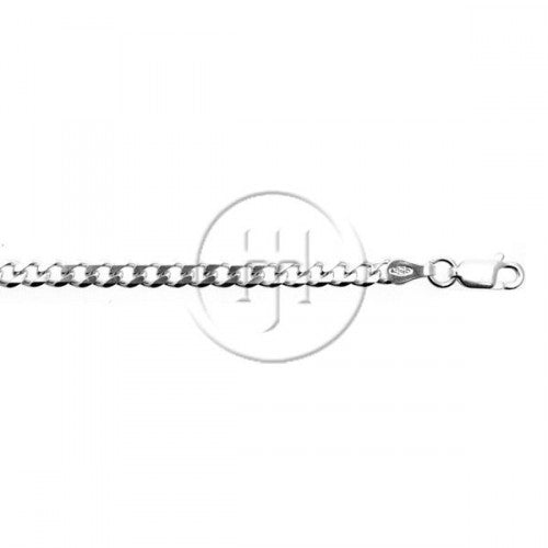 Sterling silver 3.6mm curb lin