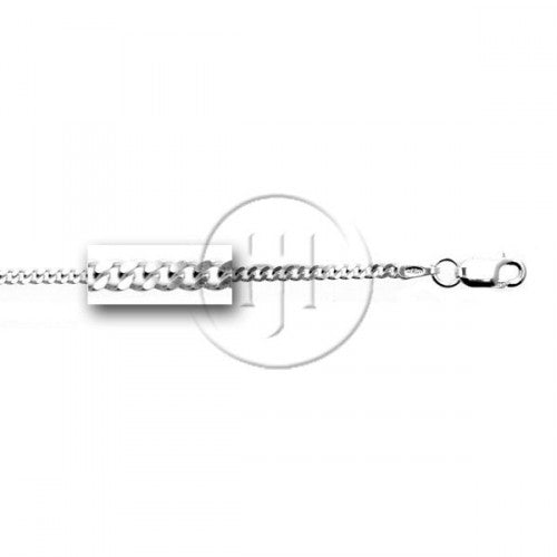 Silver Light Curb Chain - 18"
