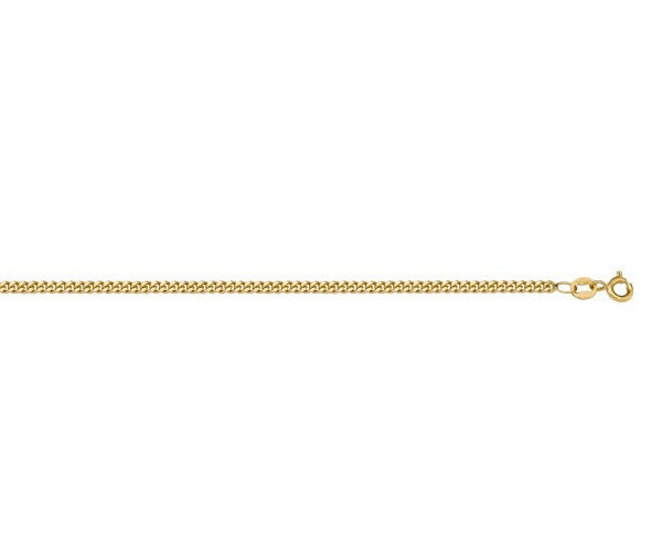 10 karat yellow gold 1.55mm cu