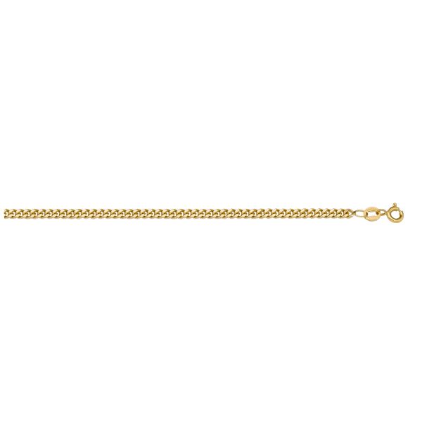 10K Yellow Curb Link Chain, 1.2MM