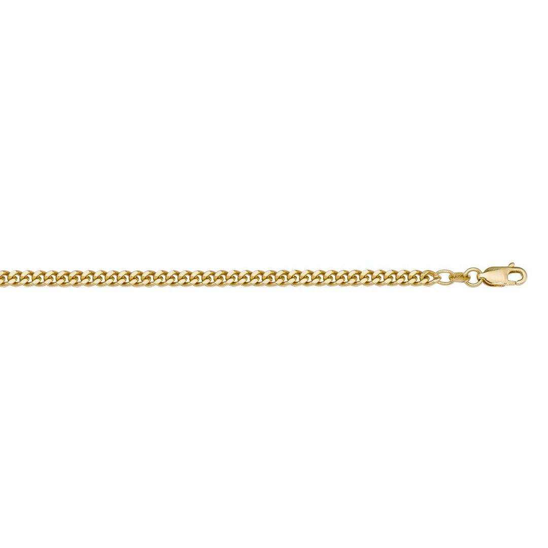 10K Yellow Curb Link Chain, 1.8MM