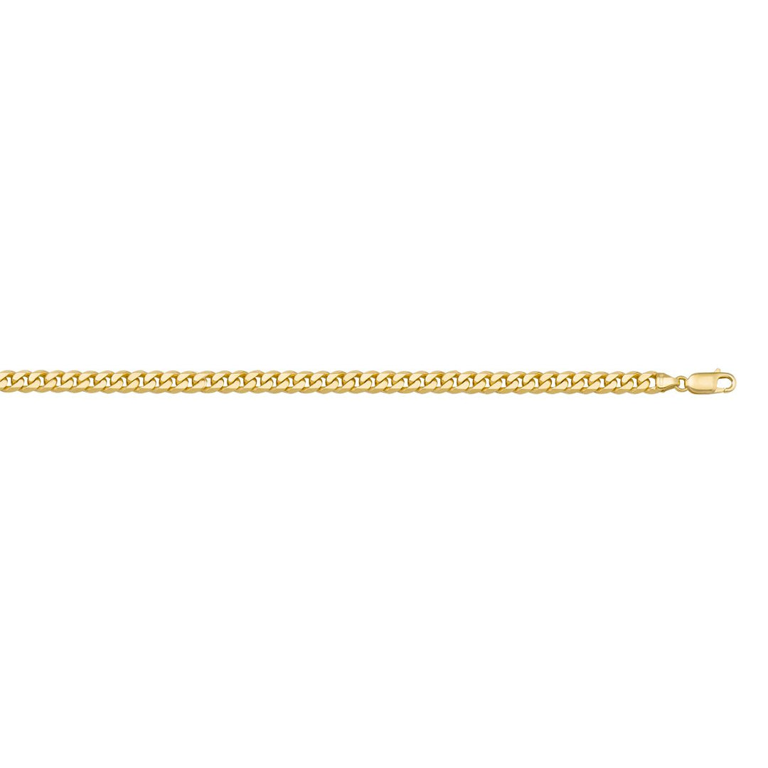 10K Yellow Curb Link Chain, 2.7MM