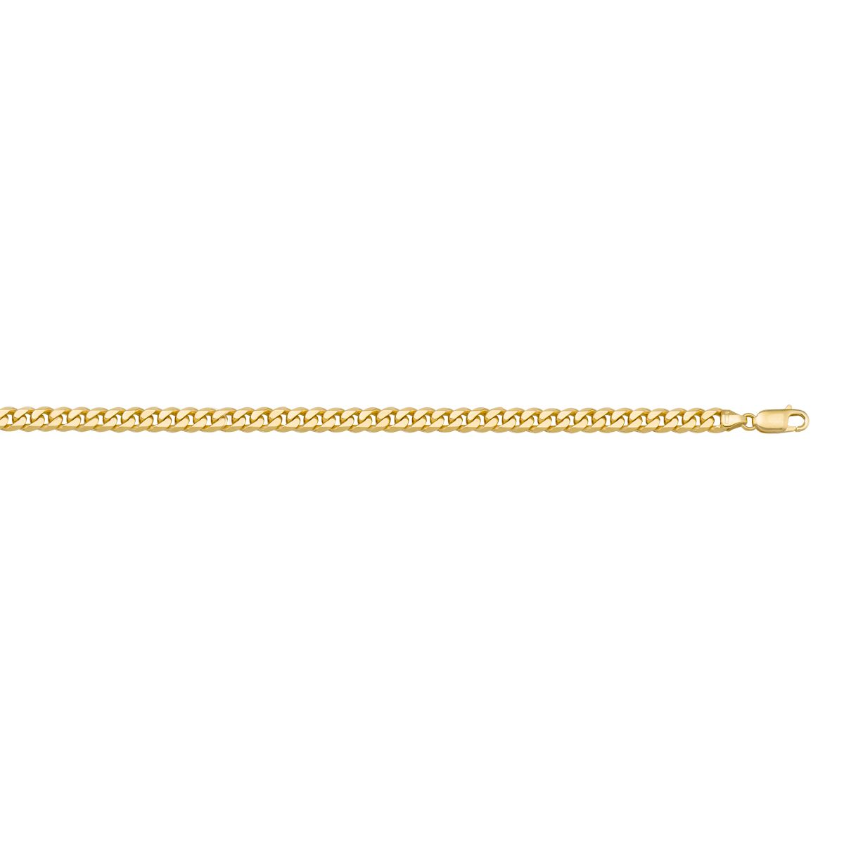 10K Yellow Curb Link Chain, 2.7MM