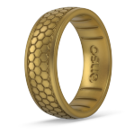 Enso Etched Signature Silicone Ring, Size 6