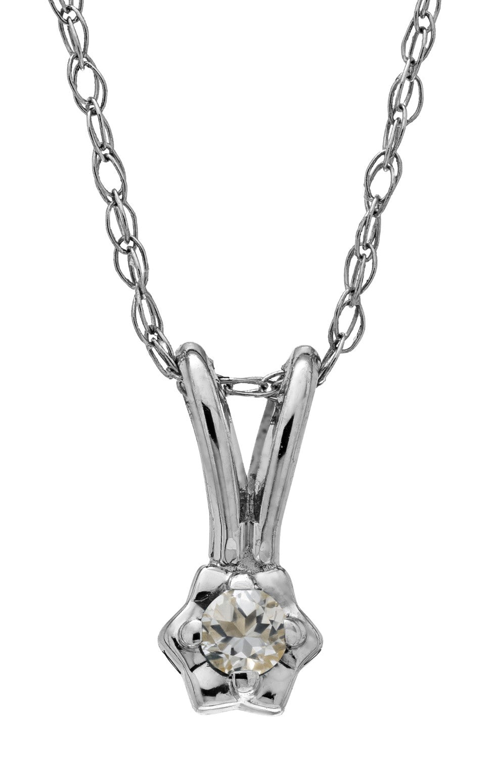 Child's March Birthstone Pendant