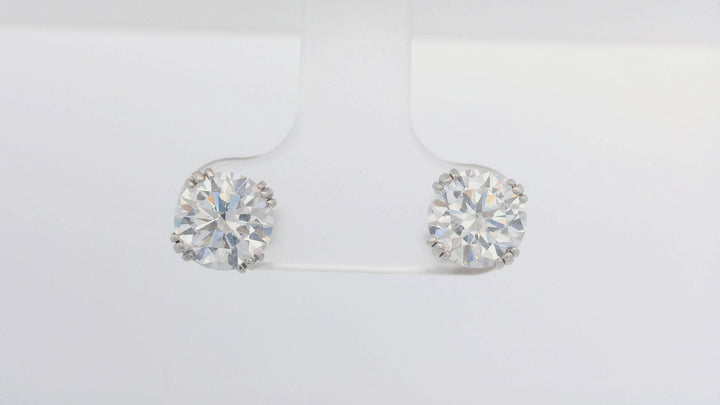 6.5MM Round Cut Stud Earrings