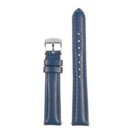 Blue Padded Classic Leather Strap