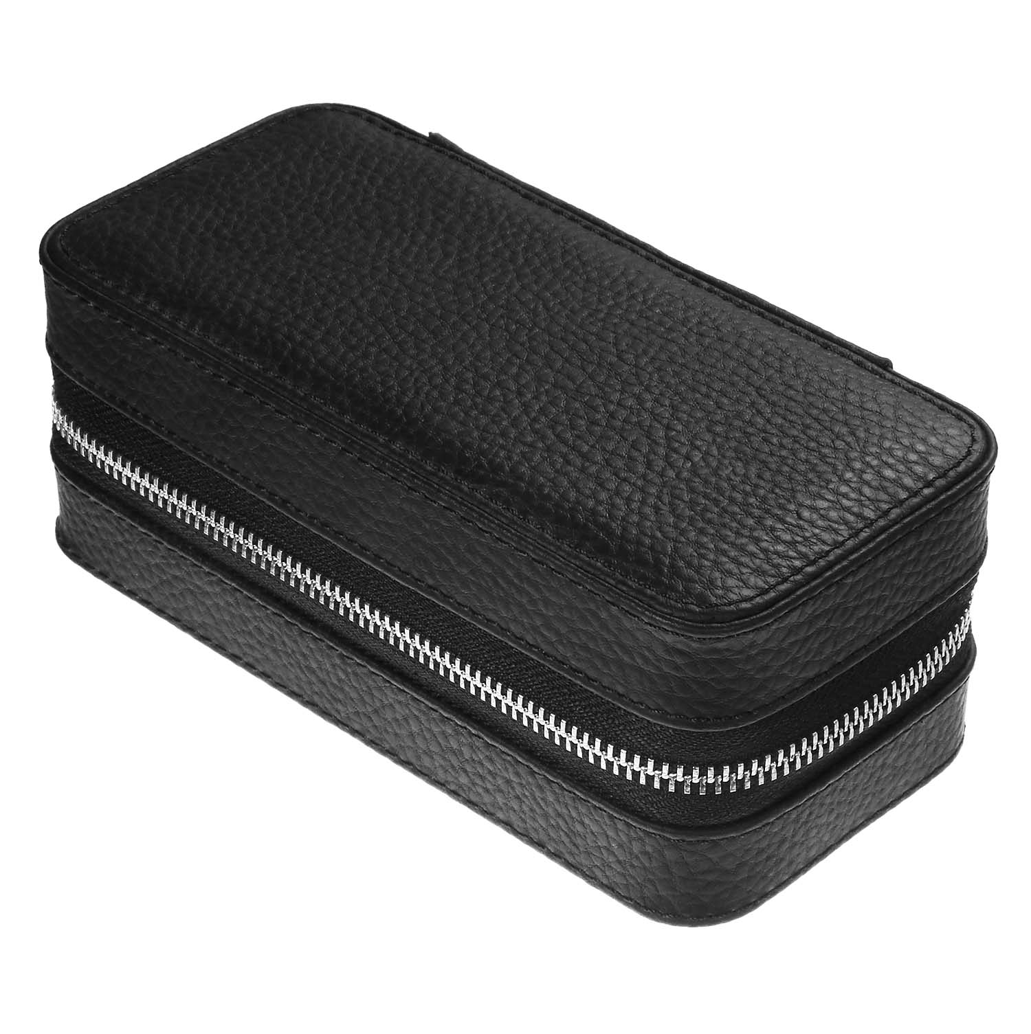 LEATHER WATCH CASE W/ SUEDE IN